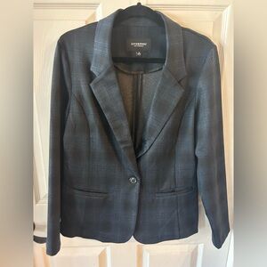 Liverpool Charcoal Checkered Women's Blazer